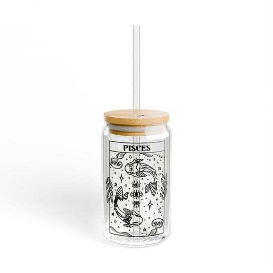Pisces Sternzeichen Glas