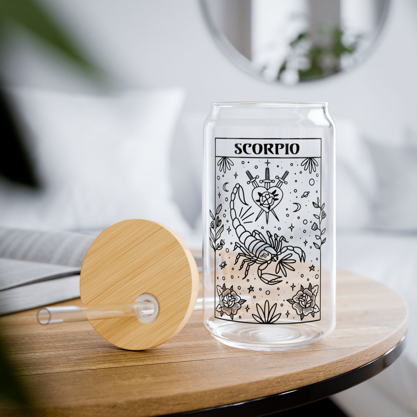 Scorpio Sternzeichen Glas