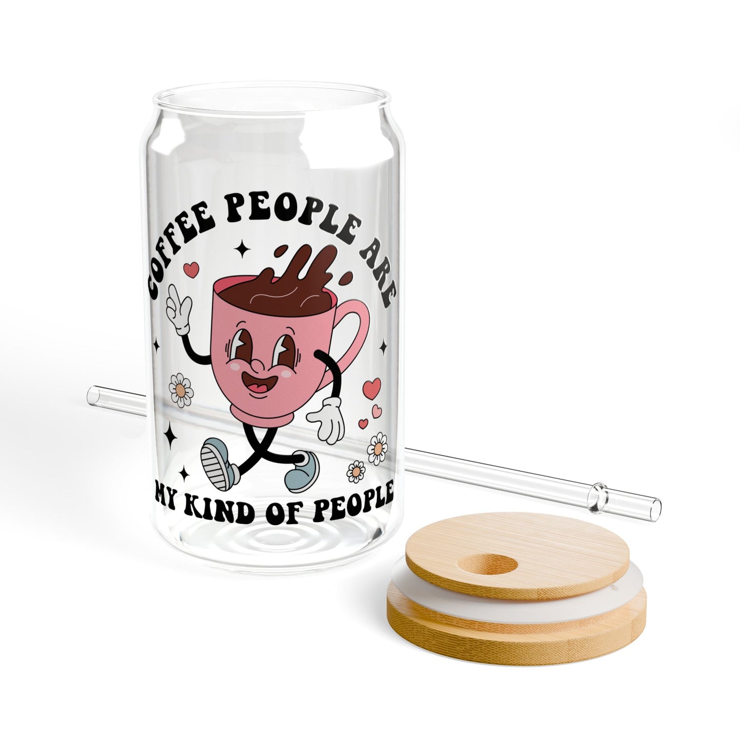 Coffee People are my kind of People Glas
