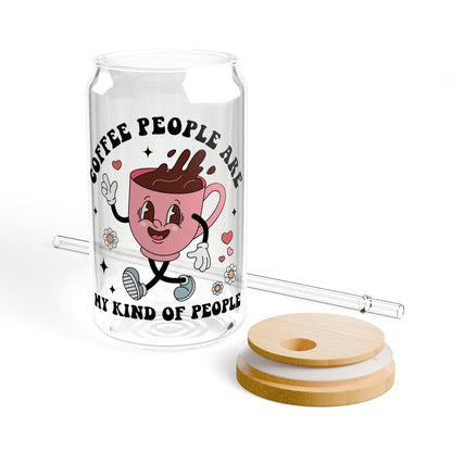 Coffee People are my kind of People Glas