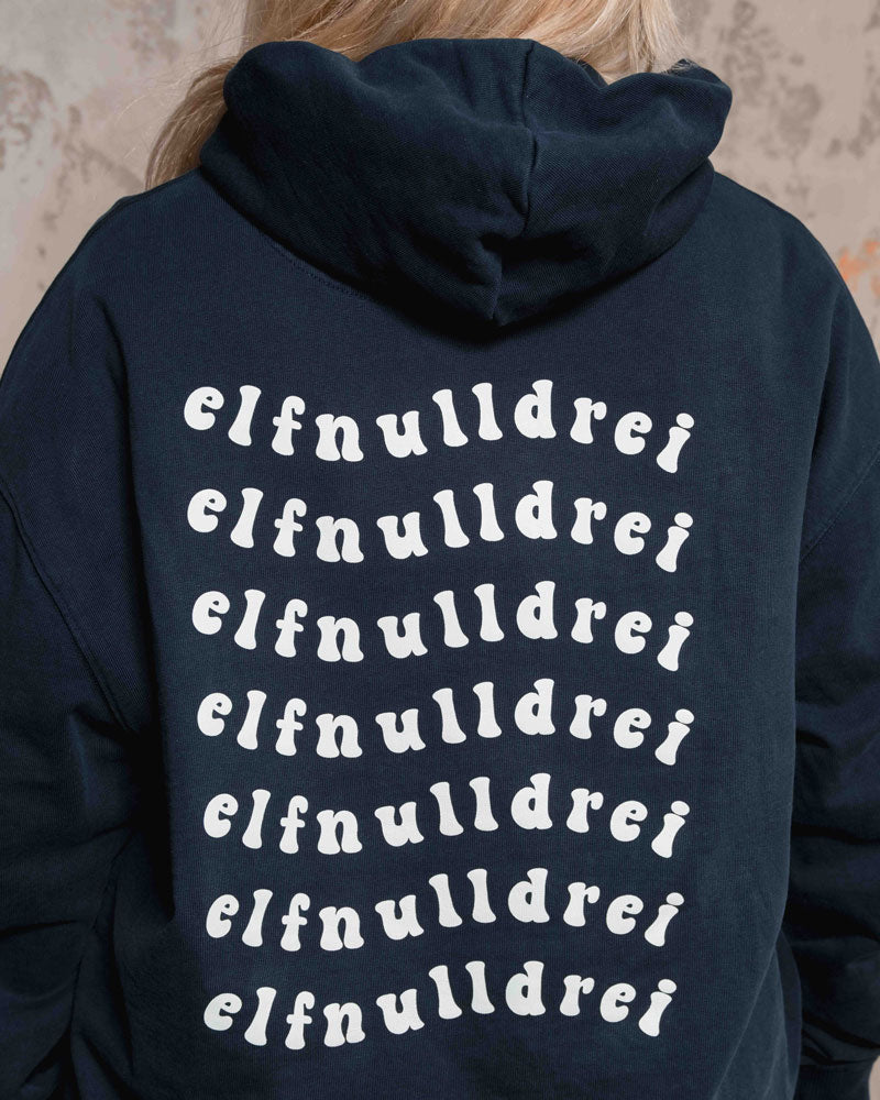 Hoodie elfnulldrei Aufdruck Rücken
