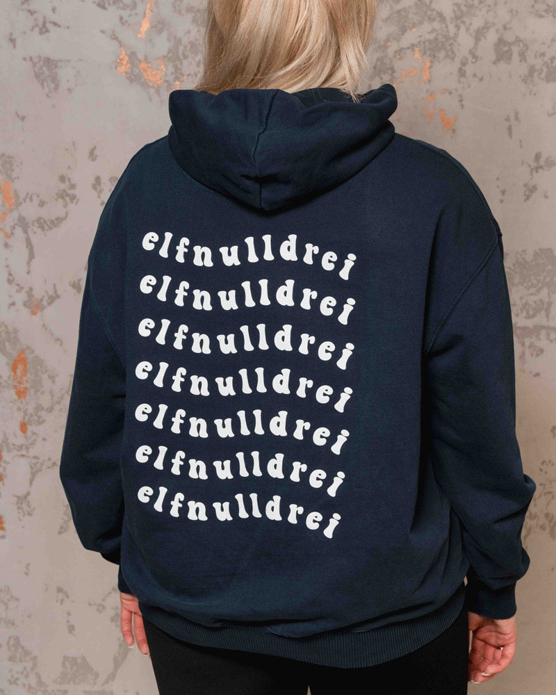 Hoodie elfnulldrei Aufdruck Rücken