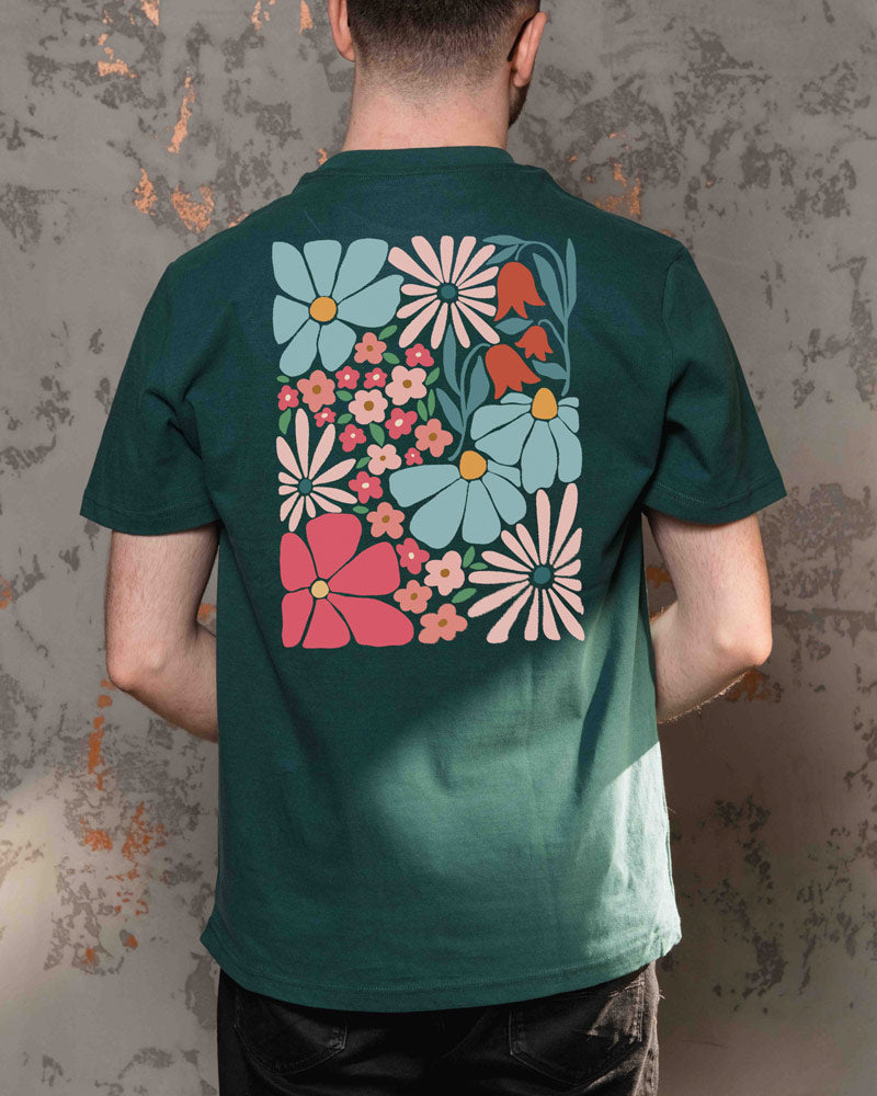 Pink Retro Flowers Shirt