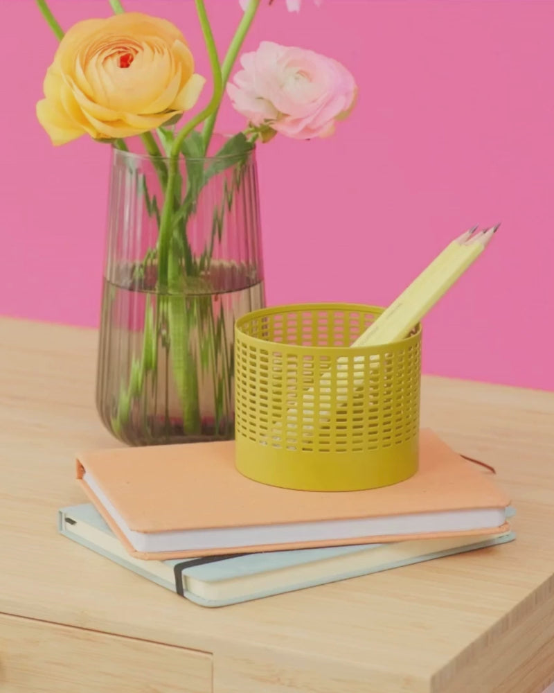 Lila Retro Flowers Postkarte