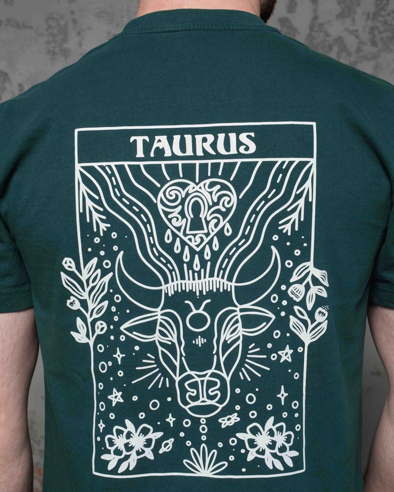 Stier Rückenprint T-Shirt