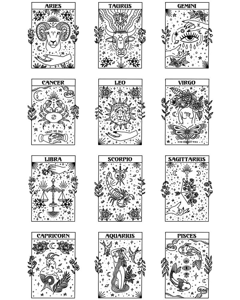 Sternzeichen Motive im Überblick